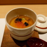 大宮 寿司 いし山 - 茶碗蒸し（キャビア、トリュフ、雲丹、イクラ）