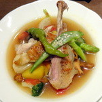 ラ スフォリーナ - 耕吉野菜とホロホロ鳥のボッリートミスト2,900円