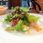 ラ スフォリーナ - 天草鮮魚のカルパッチョ（鯛・黒ムツ・ミズダコ）1,800円