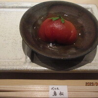 代々木 鳥松 - アメーラトマトの土佐酢づけ