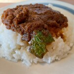 平成ラーメン おくの - ミニカレー～ピーマンがかわいい