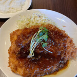 ハローコーヒー - ジャンボチキンカツ定食