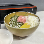 Hyakumangoku - 冷し中華/ミニネギトロ丼650円