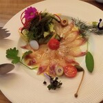 カフェ・バル yamashita - 料理写真:本日のカルパッチョ（イサキ）