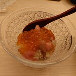 鮨 たつ也 よしかわ - イクラごはん