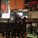 一の酉 - 焼酎ラインナップ。