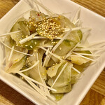 かつぎや - 青搾菜って若い搾菜だそうですがなかなかどうして味わい深いし爽やかで食べやすい