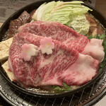 肉割烹 牛弁慶 - 特選 牛鍋／5,000円 ×2人