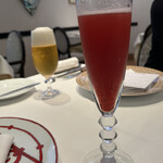 ル レストラン マロニエ - シャンパンカクテルと生ビール