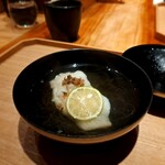 炭火割烹 白坂 - ⚫アイナメと岩もずくのお碗