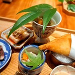 炭火割烹 白坂 - とうもろこし春巻き