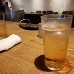 吾一 - 後は梅酒ソーダを3杯、最後は烏龍茶