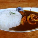 カフェプレイエル＆ギャラリーやましろ - 壮健薬膳カレー（海の幸しあわせカレー）