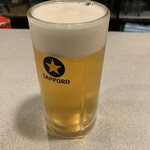 あるふぁ・がーでん - サッポロ生ビール（中）¥638