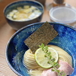 ラーメン ヴィレッジ カフェ - 昆布水つけ麺（塩）