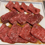 焼肉あきら漸 - イチボ、ハラミ、シンシン