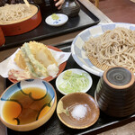 Soba Koubou Yuuan - 新玉ねぎ天せいろ980円　大盛150円