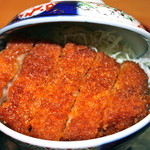 たけだ - ソースは軽く塗ってあり衣はサクッと肉は柔らかで食感が良い