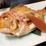 内湯の宿 ばんこ　　 - 小鯛の塩焼き。