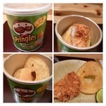 神保町 傳 - 「プリングルス」の中には、プリングルスをまぶした鱧とポテトフライ。
                                ポテトも遊び心満載ですね。