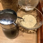 とんかつ けい太 - タルタルソースとウイスターソース