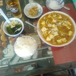 天龍菜館 - 日曜提供品｢麻婆豆腐｣一式