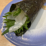 回転寿司 鮮 - イカシソ手巻き