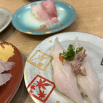 回転寿司 鮮 - カワハギきも乗せ　美味い