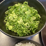 麺処 あきら - 「ねぎ」、常連なんでチョイと盛りが良い！