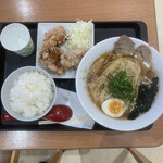 風味麺神 - 竜神そば+唐揚げセット　825円