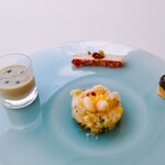 小笠原伯爵邸 - 前菜プレート　スペイン料理の楽しさがわかる特別な4種