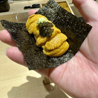 鮨 かぐら - ウニとキャビアの手巻き