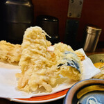 ざるそば屋 - サービスランチ（2/2）天ぷら（揚げたて）