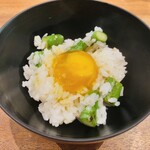 AKAI - 【写真⑧】グリーンアスパラ（三次市：おかもと農園）の卵かけご飯