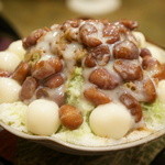 宇治金時白玉ミルク（800円）に白玉マシマシ（50円）♥（2013/1）