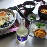 種差食堂 - 磯ラーメン＋生うに丼＋焼うに
