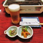 Michishio - カツオとキュウリの酢の物・揚げ海老モロッコ豆