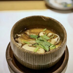 鮓 きずな - 島根 原木椎茸と山椒の茶碗蒸し