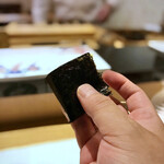 鮓 きずな - 焼き穴子おにぎり風 宮城一番海苔