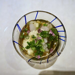 鮓 きずな - 長崎 ケンサキイカ、青森わかめそうめん