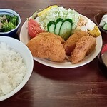 きくち食堂 - メンチカツ定食(900円)