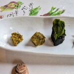 郷土料理ともん - セリの磯辺巻きはともんさんの本にも出てました