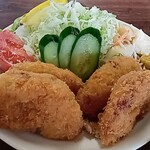 きくち食堂 - メンチカツ アップ