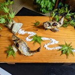 郷土料理ともん - 今日のヤマメの塩焼き