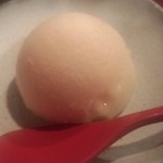 串かつ あーぼん - 2013年8月。モモのシャーベット。