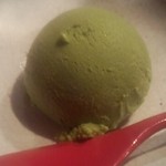串かつ あーぼん - 2013年8月。抹茶のシャーベット。