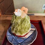 Kosanji natsume - 白味噌のかぶせ茶蜜かき氷