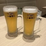 百菜 - 生ビール(中)￥638×2