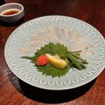 ここ一軒で山口県 アンド吉祥 新山口店 - とらふく刺し　絶対食べるべき一品です