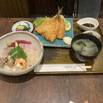 Kappadokiya - 海鮮丼アジフライ付き